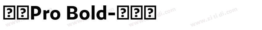 日产Pro Bold字体转换